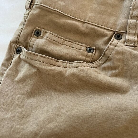 Members Mark Mason 5 Pocket Pants Mens 32x32 Khaki Straight Fit Chino - Picture 5 of 7